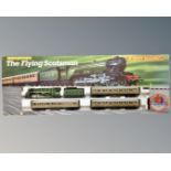 A Hornby The Flying Scotsman electric train set.