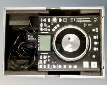 A Denon DJ kit in carry case model DN-HS5500