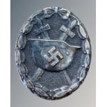 German Third Reich 1939 Wound Badge in silver by Carl Wild (possibly a copy)