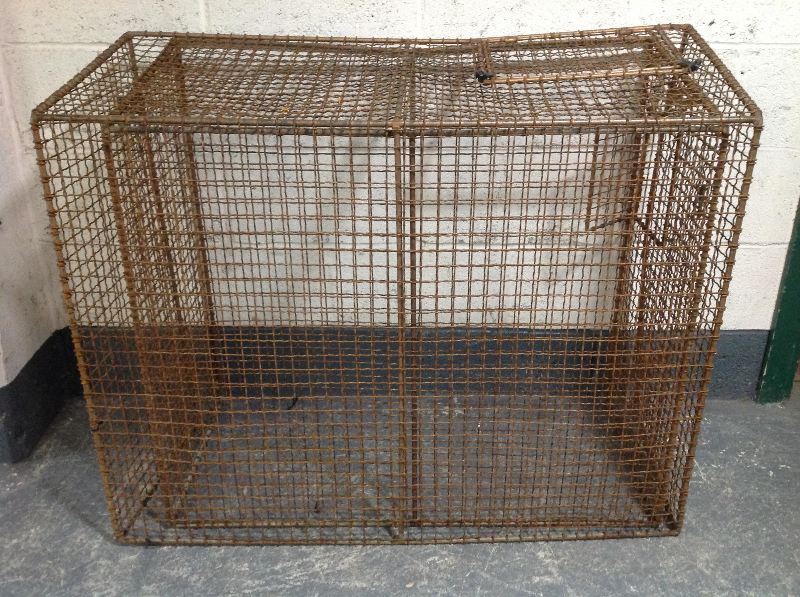 Two 19th century wire metal fire guards