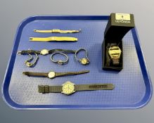 A gent's gold plated Sekonda quartz calendar wristwatch in box,