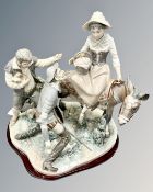 A limited series Lladro Don Quixote figure group 'I have found the Dulcinea', numbered 191 of 750,