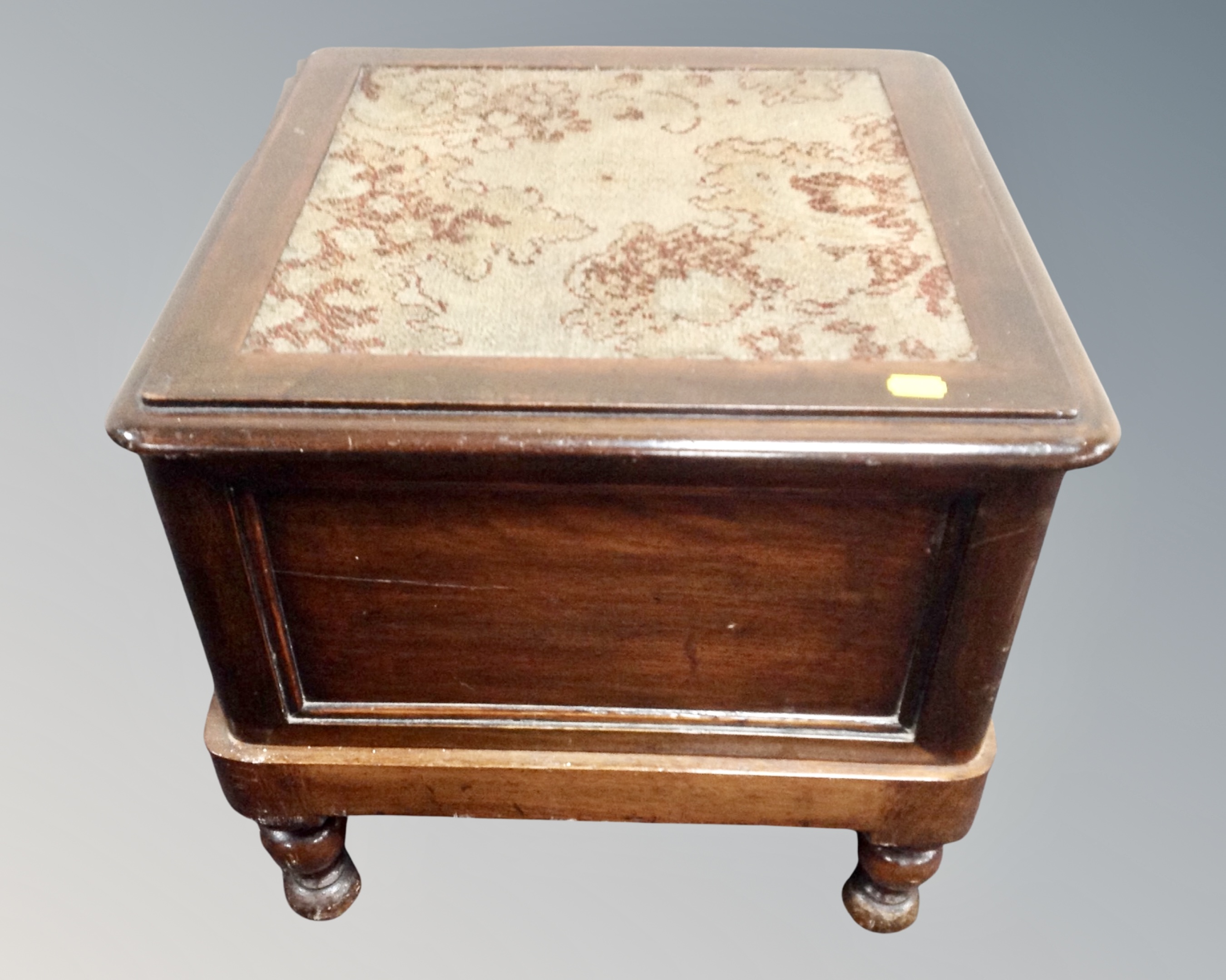 A Victorian mahogany commode.