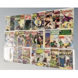 A tray of thirty-eight vintage Marvel, DC and other comics to include Fantastic Four Issue 51,