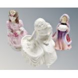 A Coalport Limited Edition figure : Bridesmaid number 46 of 1500,
