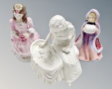 A Coalport Limited Edition figure : Bridesmaid number 46 of 1500,