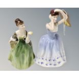 Two Royal Doulton figures ; Sheila,