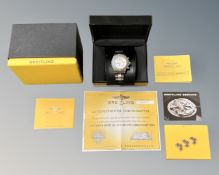A Gentleman's Breitling Chrono Avenger M1 stainless steel wristwatch chronometer,