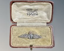 A silver RAF Sweetheart brooch.