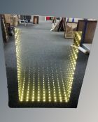 An LED electric wall mirror