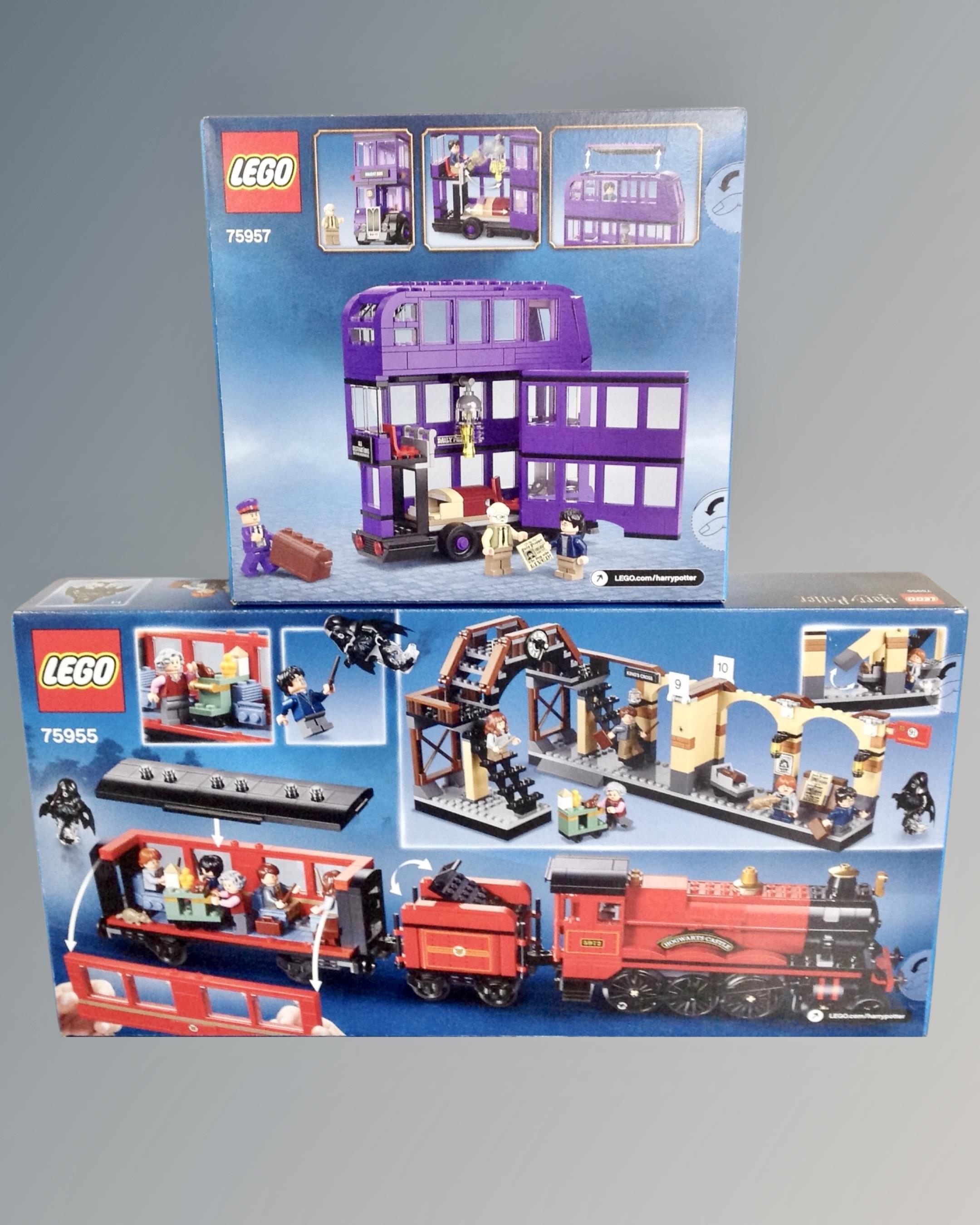 Lego : 75955 Harry Potter Hogwarts Express, together with Lego : 75957 Harry Potter The Knight Bus, - Image 2 of 4