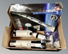 A Lego 92176 NASA Apollo Saturn V rocket with box and instructions (incomplete)