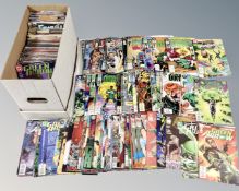 A box of over 200 DC comics to include Green Arrow, Green Lantern, Green LAntern Corps,