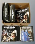 A box of seven De Agostini The Official Star Wars Fact file binders (7)
