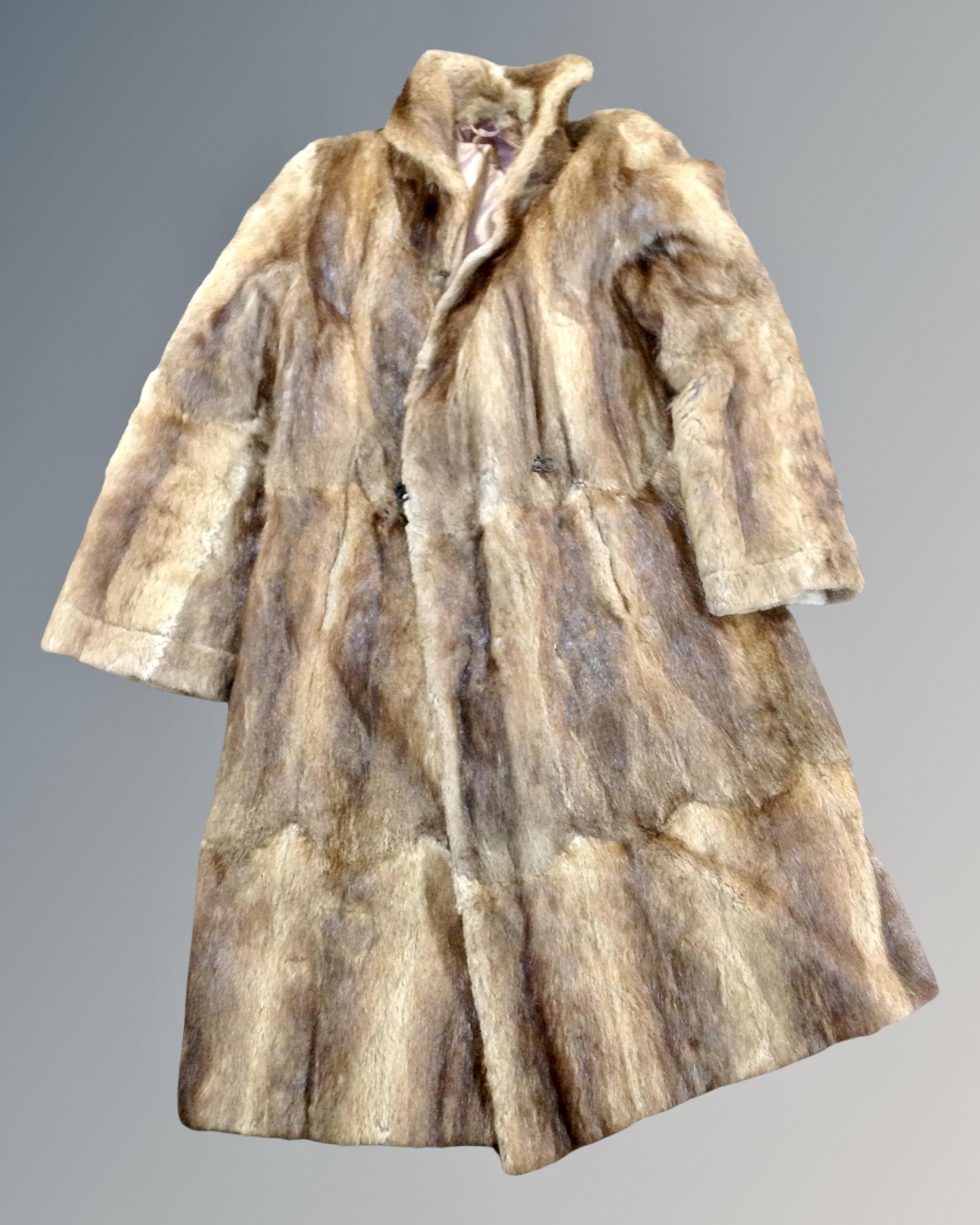 A coney fur coat