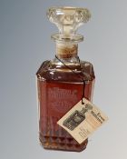 An Evan Williams 200 Years In Good Taste Celebration whiskey decanter, sealed with tag, 750ml.