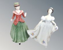 Two Royal Doulton figures : Holly HN 3647 and Kate HN 2789