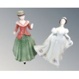 Two Royal Doulton figures : Holly HN 3647 and Kate HN 2789