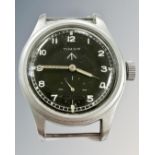 A Timor WWII British military issue so-called 'Dirty Dozen' wristwatch,