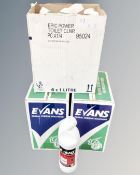 18 1L bottles of Evans Epic Power cleaner and descaler.