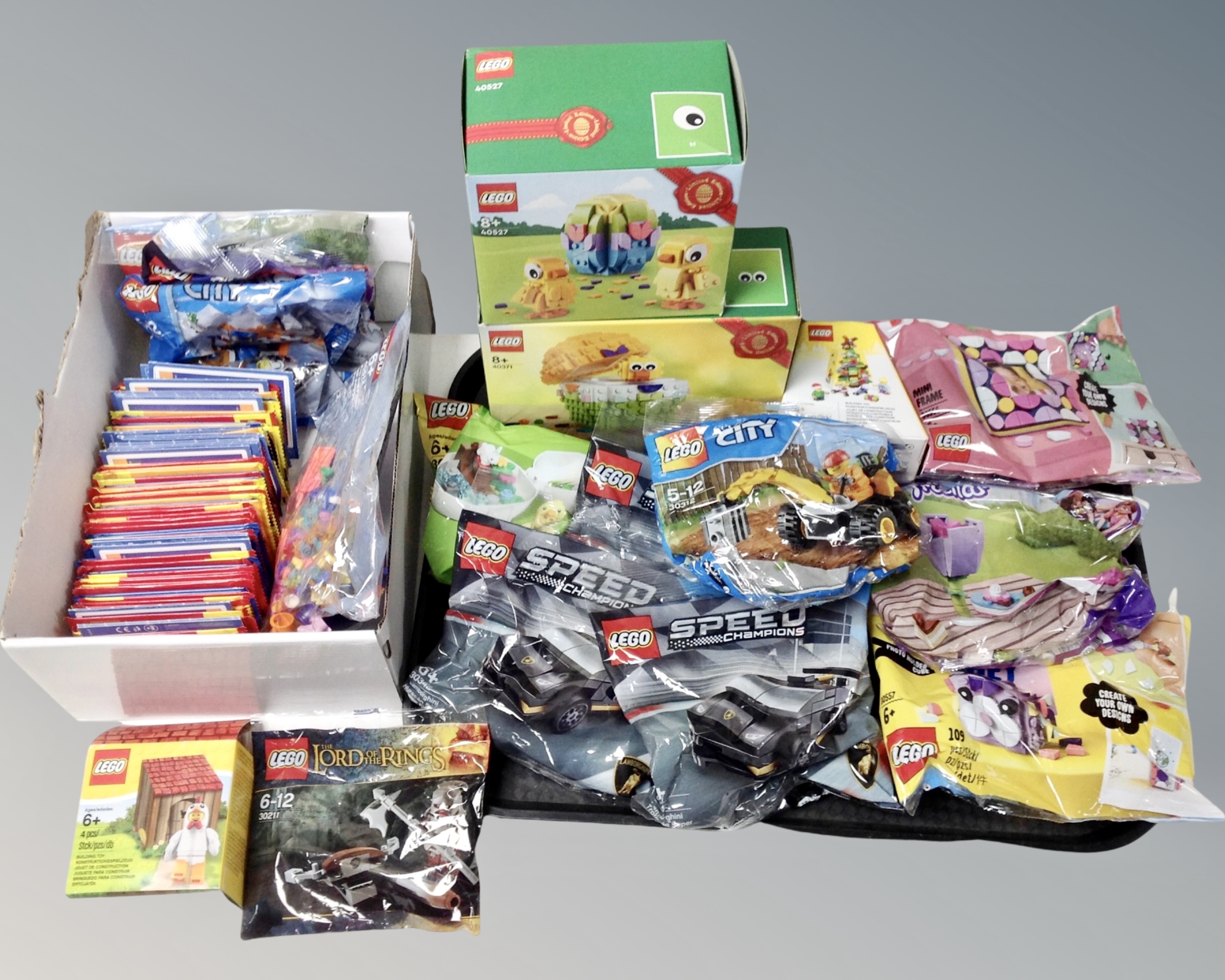 Lego : Assorted Lego sets and polybags to include Easter 40527, 40371 Chicken Man, Lego City,