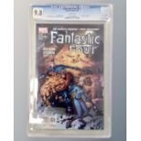 A CGC Universal Grade comic Fantastic Four #523, slabbed and graded 9.8.