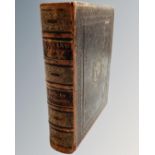A 19th century leather bound volume, Bunyan's Choice Works, Life by Dr. Cheaver.