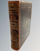 A 19th century leather bound volume, Bunyan's Choice Works, Life by Dr. Cheaver.