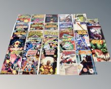 48 assorted Marvel and DC comics including Spider-Man, The Mighty Avengers,