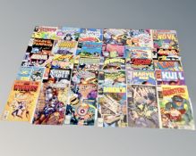 50 assorted Marvel comics including Where Monsters Dwell, Captain America, Silver Surfer,