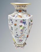 A Franklin Mint porcelain Vase of One Hundred Flowers by Dawen Wang.