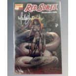 Dynamite Entertainment Red Sonja #1, signed by Michael Turner, number 1 of 299, with certificate.