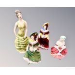 A Royal Doulton miniature figurine Peggy HN2038,