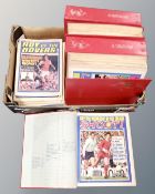 A box containing five 1970s Shoot binders containing magazines together with a quantity of 1970s