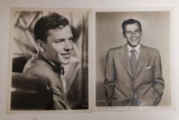 Vintage Frank Sinatra photos with press stamps on verso,