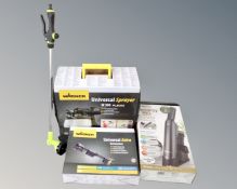 A Wagner Universal Spray W599 Flexio together with a Wagner extension, both parts boxed,