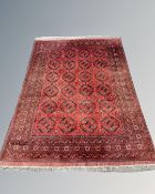 A Bokhara rug, Afghanistan, 148cm by 203cm.
