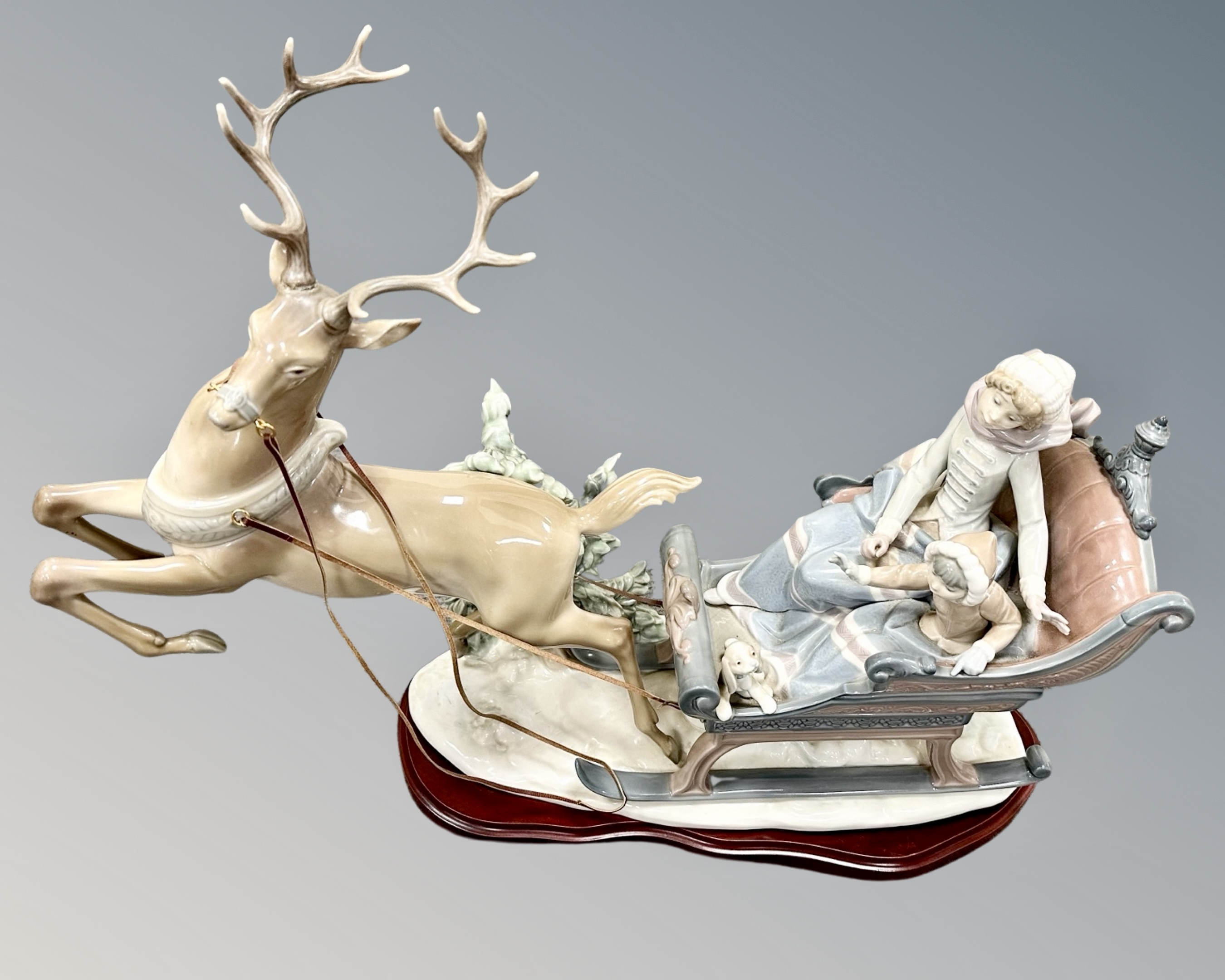 A Lladro figure 'Winter Wonderland', withdrawn from retail in 2002.