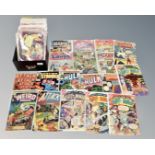 A box containing 20th and 21st century comics including Marvel Collector's Item Classics, Archie,