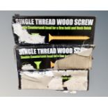 4200 general purpose double countersunk wood screws.
