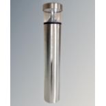 A stainless steel LED driveway bollard.