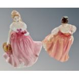 Two Royal Doulton figures, Fair Lady HN2835 and Rosie HN4094,