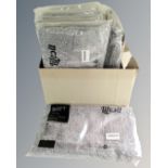 9 grey anti-slip bath mats, 60cm by 40cm, new.