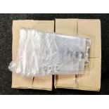 18 Steritouch clear plastic wall mounted document holders.