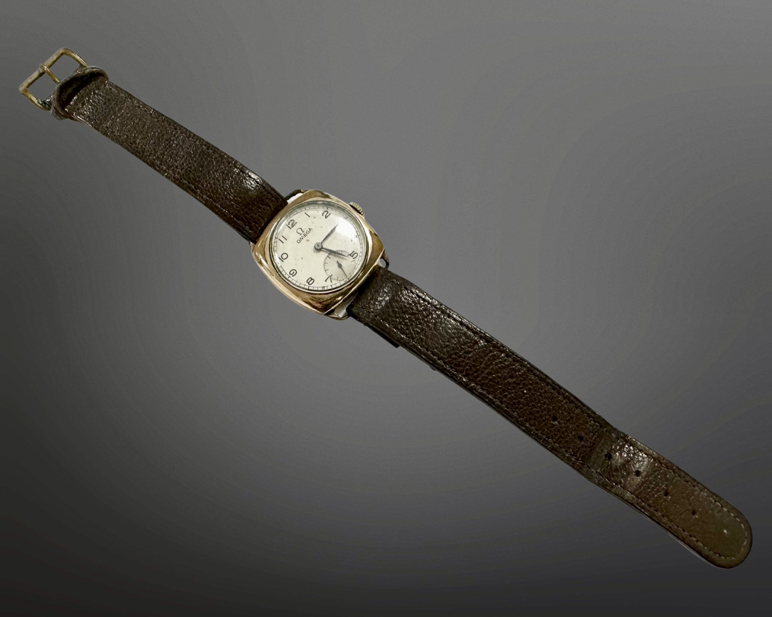 An early 20th century rolled gold Omega Gentleman's wristwatch, the movement numbered 9867103, - Image 2 of 2