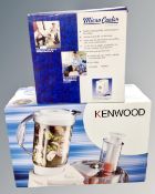 A Kenwood food mixer together with a Micromark micro-cooler.