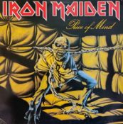 Iron Maiden's 1st issue of 1983's UK LP gatefold "piece of mind" Matrix "Utopia EMA 800",