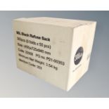 300 90 liter black refuse sacks, boxed.