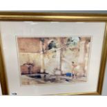 After William Russell Flint : In Classic Provence, reproduction in colours, 26cm by 36cm,