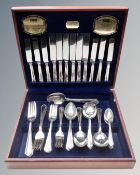 A canteen of 44 pieces of Viners Dubarry Classic cutlery.